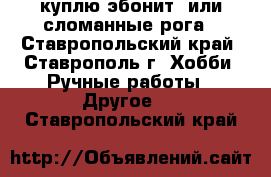 куплю эбонит  или сломанные рога - Ставропольский край, Ставрополь г. Хобби. Ручные работы » Другое   . Ставропольский край